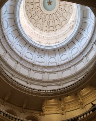 Looking up that same dome from inside the capitol.