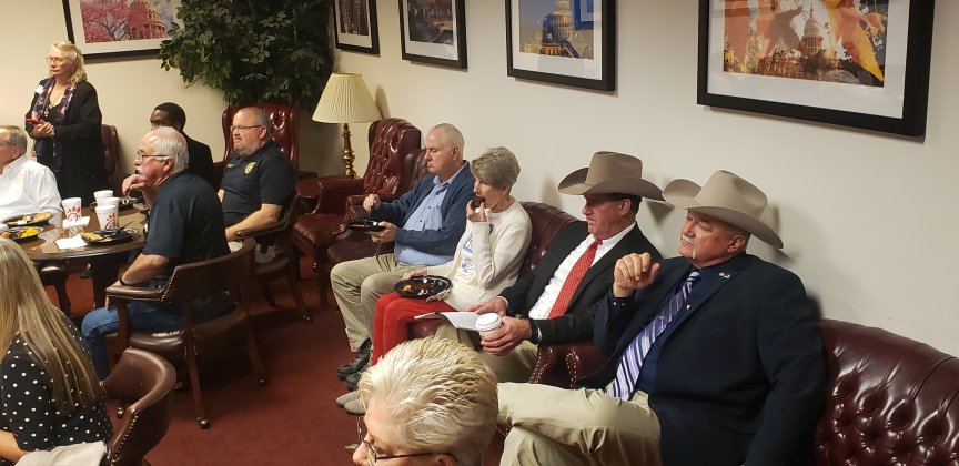 Lawmen had a heavy presence around the capitol as well as well as within Lavaca County's group.
