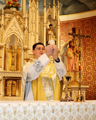 Ryan Kapavik on Saturday becomes the first Catholic priest ever from Shiner St. Paul.