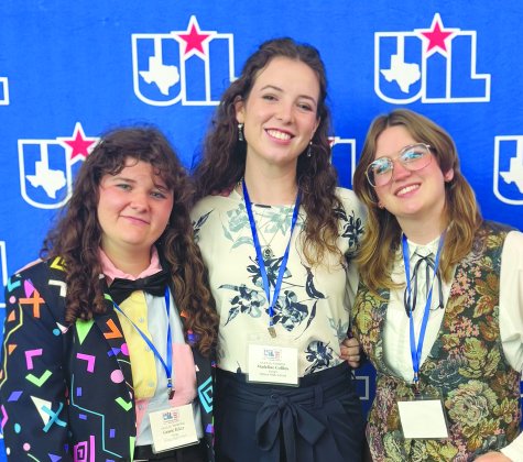 Pictured are, left to right, Gracie Baker, Maddie Collins and Layne Barnick.
