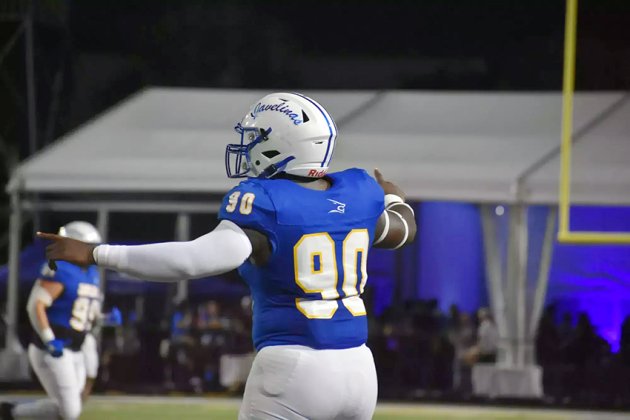 Doug Brooks saw the field in every game of the 2025 season for the Javelinas football team in his senior year. Photo courtesy of Texas A&M -Kingsville Athletic Department. 