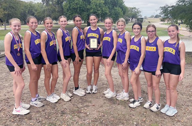 Shiner JH girls captured the district title. Photo courtesy of Michelle Winkenwerder.