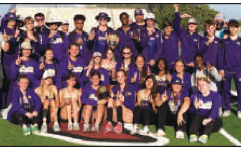 Shiner girls and boys track and field area champions. Photo courtesy of Randy Palmer.