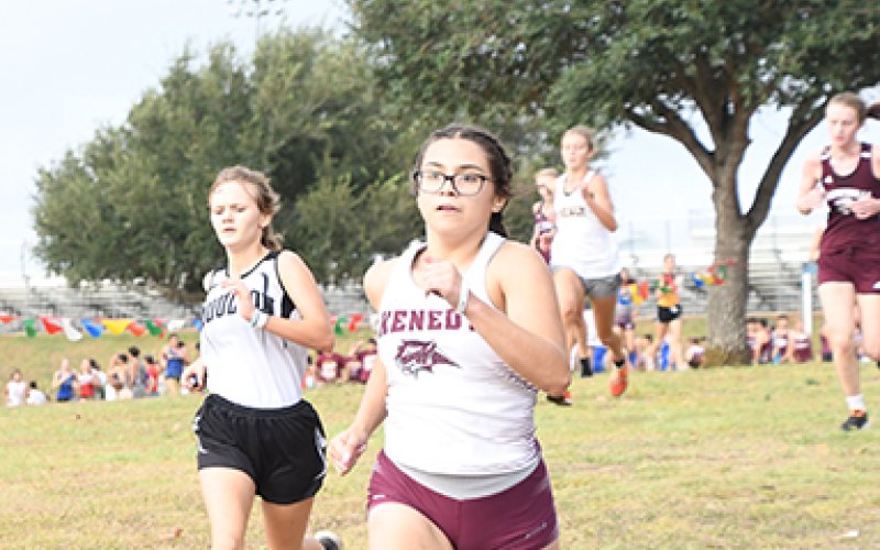 Karsyn Blahuta (left) was No. 30 in under 14-and-half minutes. Photo by Mark Lube.