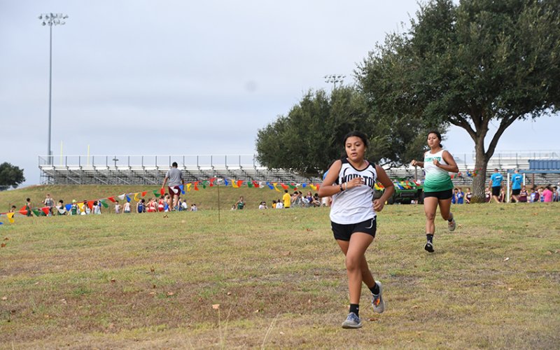 Angeles Juarez finished in 16-and-half minutes. Photo by Mark Lube.