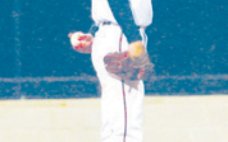 Konnor Kopecky retired all 10 batters he faced in the 9-3 victory over Shiner. Chuck Grafe/ Tribune-Herald