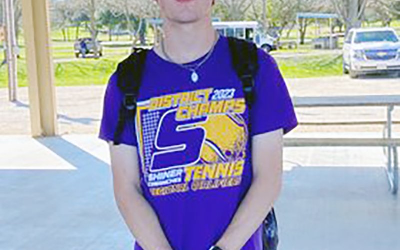 Dylan Cerny-2nd place Boys Singles. Photo courtesy of  Desiree Nitsch.