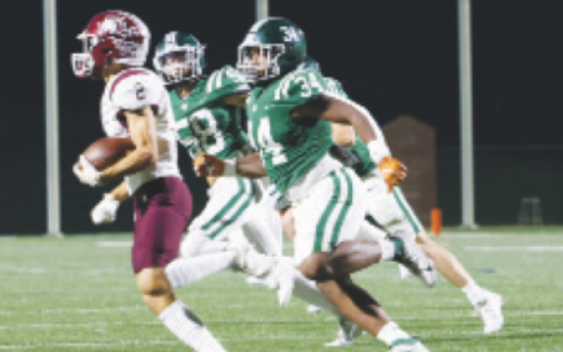 Preston Wagner (2) caught two passes for 31 yards and gained 14 yards rushing. Chuck Grafe/Tribune-Herald