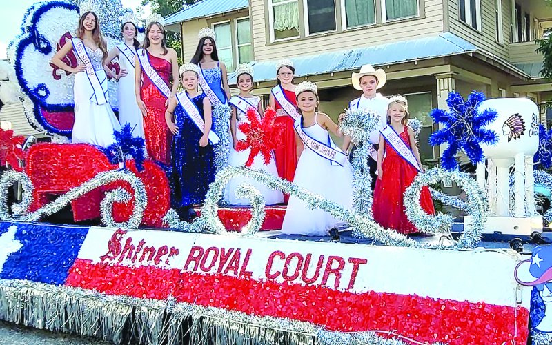 The Shiner Royal Court made the short journey north to Moulton on Saturday, July 26, to join in the festivities of the annual Moulton Jamboree. Representing the Shiner community with pride, the Royal Court returned home with top honors earning 1st Place Chamber of Commerce in the parade competition. The next stop for the Shiner Royal Court will be in Schulenburg on Saturday, August 2, as they continue their tour of community celebrations across the region.