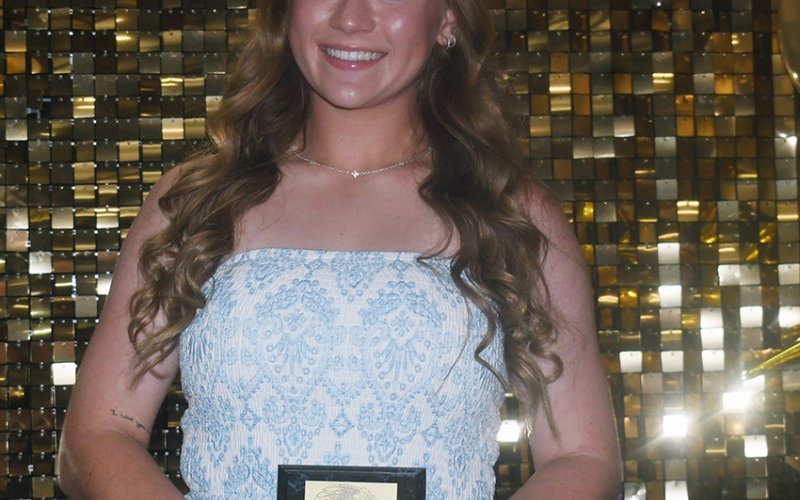2025-2026 Comanche Hustle  award winner Hailey Radicke. Photo by Mark Lube.