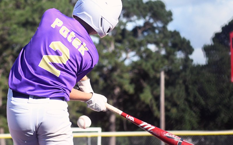Jacob Patek got two hits, drove in one run and scored one run in Shiner Major Baseball’s June 16 game against Yoakum. Photo by Mark Lube.