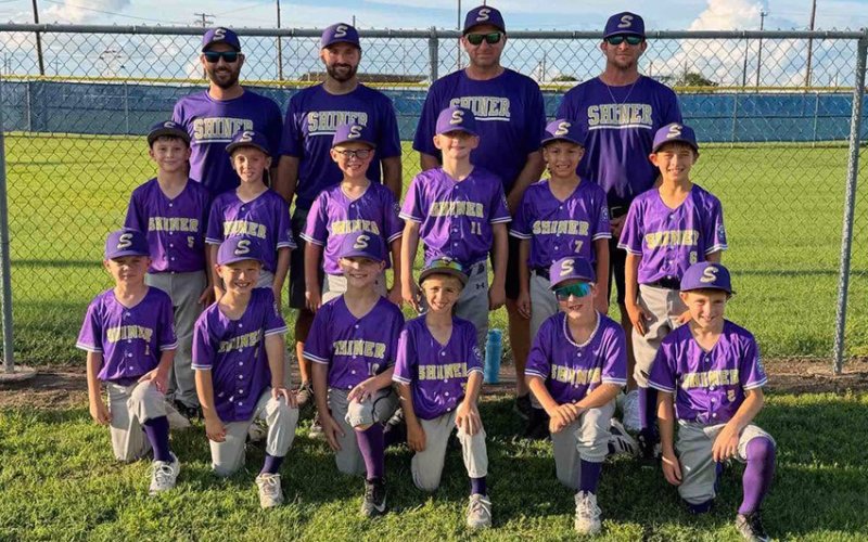 The Shiner 8U Coach Pitch Baseball was set to play Cuero in the tournament championship on Tuesday and yesterday (Wednesday) if a second game was needed. Photo courtesy of Shiner Little League.
