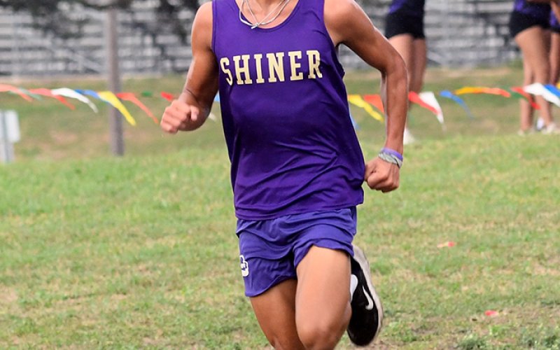 Joshua Lecon had a time of 19 minutes, 17.71 seconds to get second in varsity boys.Photo by Mark Lube.