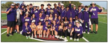 Shiner girls and boys track and field area champions. Photo courtesy of Randy Palmer.