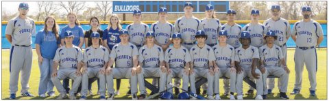 DISTRICT CHAMPIONS: YOAKUM BULLDOG BASEBALL TEAM