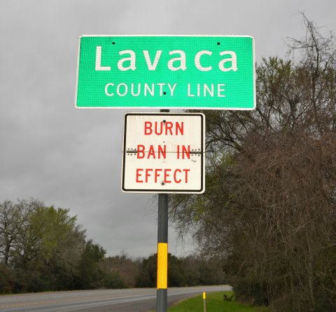 A burn ban is in effect in Lavaca County as of June 17. Photo by Hans Lammeman.