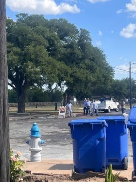 City crews address water main crack and street flooding Friday June 25. Contributed Photo.