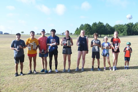 Winners from the Half Moon Holidays 5K held on July 2. Photo by Mark Lube.