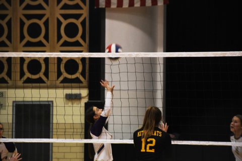 Meghan Blaschke with a set. Photo by Mark Lube.