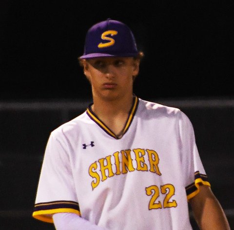 Freshman Landyn Pohler started at third base before pitching and ended the game at short stop. Photo by Mark Lube.