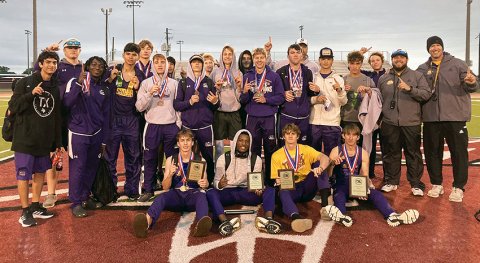 The Comanches scored 168 points for the team championship as they  won Gold in seven events and had 11 athletes at the area meet. Photo courtesy of Randy Palmer.