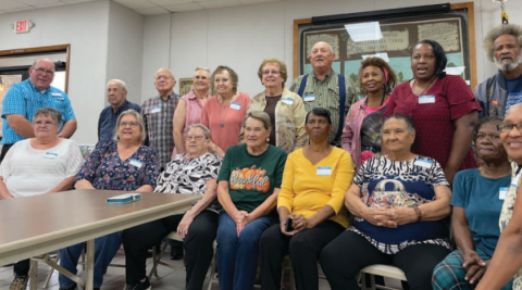 Pictured are some of the former students, their families and friends who attended the Breslau School Reunion: Harvey Drozd, Daniel Drozd, Delores Shely, Caye Langford, Jerome Drozd, Nan Drozd, Dave Washington, Annie Vahalik, Philip Vahalik, Patsy Zabransky, Judy Drozd, Lucille Drozd, Johnnie Adams, Marcia Curry, Diane Wilson, Kimberly Wilson, Shirley Burton and Hannah North.