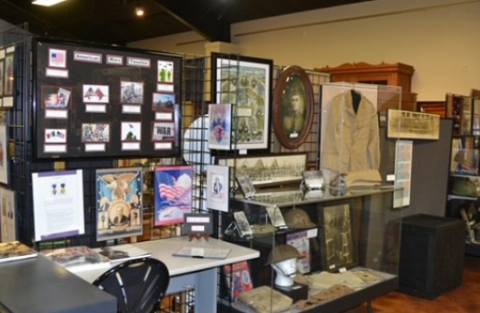 The World War II exhibit includes a lot of information and stories about the war. They ask those with any experience or photos to share and donate. 