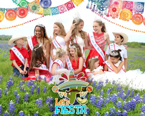 Pictured are members of the Shiner Royal Court.