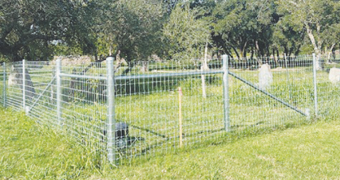 The Yoakum African American Cemetery finished its most recent project which involved a new fence circling the 2.66 acres of the premises. Photo by Vanita Cheeves.