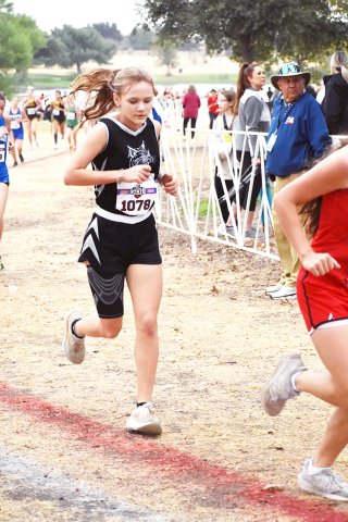 Karsyn Blahuta led Moulton girls with No. 75. Photo courtesy of Moulton ISD.