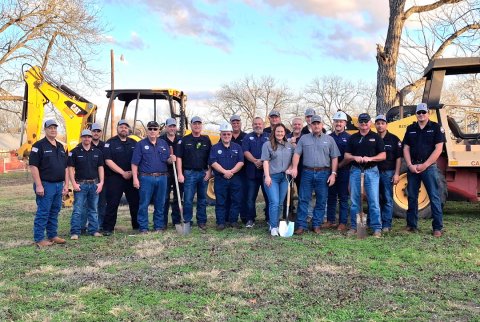 A groundbreaking ceremony was held recently for the new fire department building to be located next to Wagner Medical Clinic. City officials attended the groundbreaking. Construction will happen throughout the end of the year.