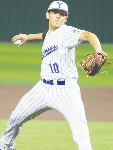 Owen Blanco pitched four innings with three runs, one wild pitch, and six walks in the home win against Columbus April 25. Photo courtesy of Raymond Rosas.