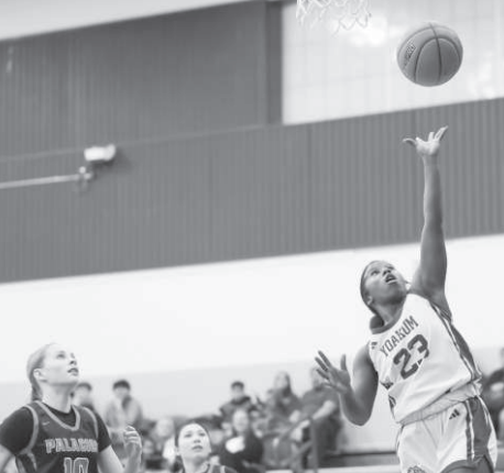Faith McCloud (23) in action during the Palacios game. Photo courtesy of Raymond Rosas.