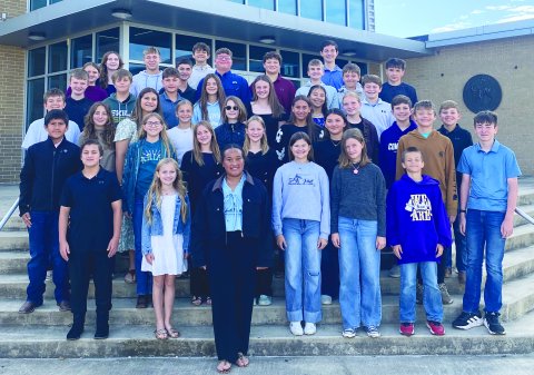 Pictured are Comanche band members who performed at the solo and ensemble contest in Yoakum.