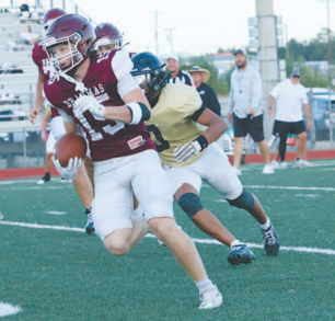 Photo by Chuck Grafe Creek Burnes scores on a 57-yard run