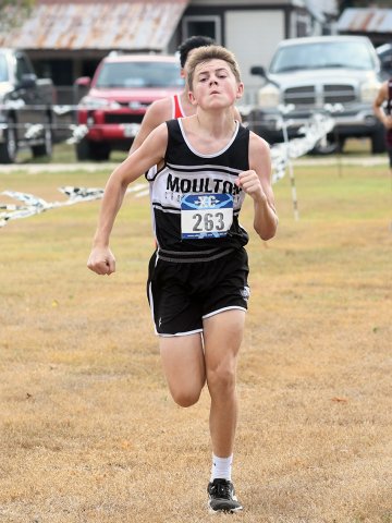 udson Colburn led the Katz with No. 10 in 20:24.56. His final time was one minute, 36 seconds better than his last race, Sept. 3 in Shiner. Photo by Mark Lube.