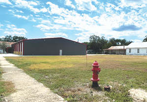 Pictured is the location of the new police department  building for Moulton. An unveiling of the building will occur  at National Night Out on Oct. 6. Photo by Clayton Kelley