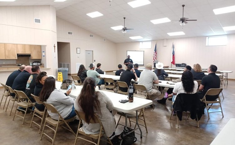 Lavaca County Sheriff’s Office hosted 58 jailers from Lavaca, Calhoun, Jackson, Gonzales and Fayette counties last week.